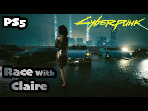 Cyberpunk 2077 (24) Racing with Claire in the Badlands