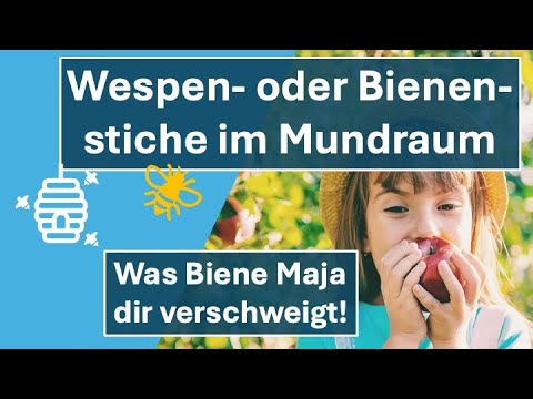 Bienenstiche oder Wespenstiche im Mundraum | Erste Hilfe Tutorial | Was Biene Maja dir verschweigt!