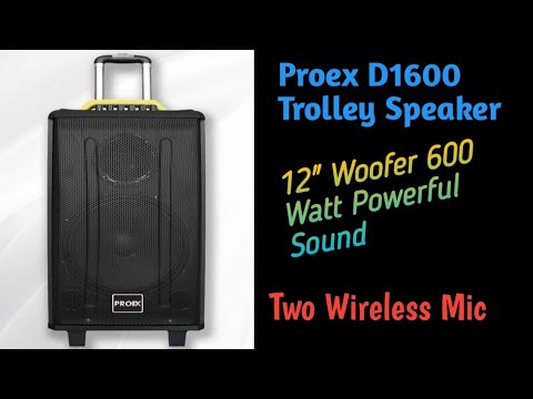 Proex d1600/qx1214 trolley speaker