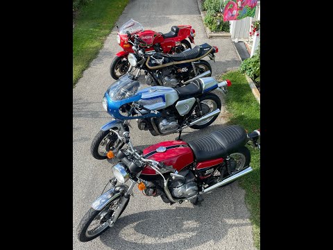 A moment with my Ducati Bevel drive twins.