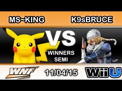 WNF S4E3 – MS~King (Pikachu) Vs. DP | K9sBruce (Sheik) Winners Semi - Smash Wii U