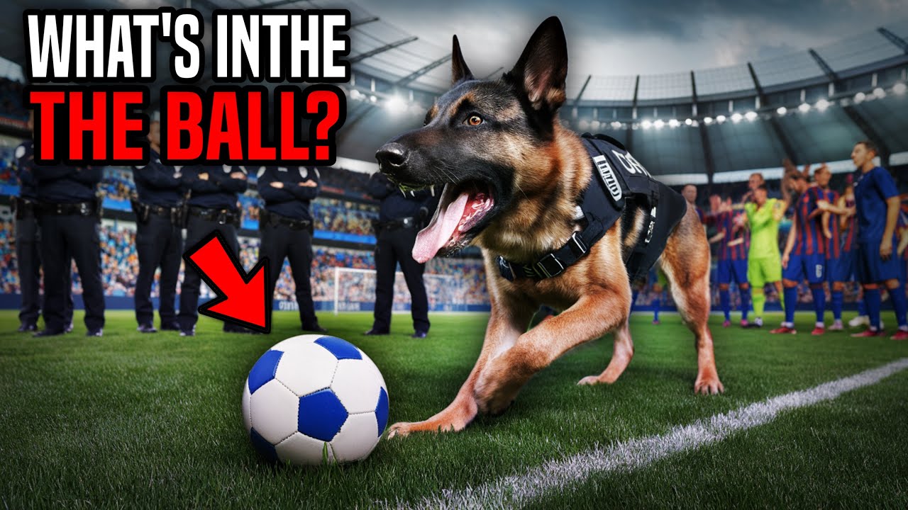 Dog Won’t Stop Barking at a Soccer Ball on the Field. What Cops Find Inside Stuns the Entire Stadium