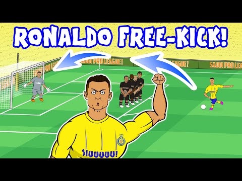 RONALDO FREE-KICK! (How did he score that goal? Al-Nassr 2-1 Damac)