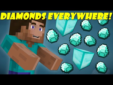 If Diamonds Weren't Rare - Minecraft