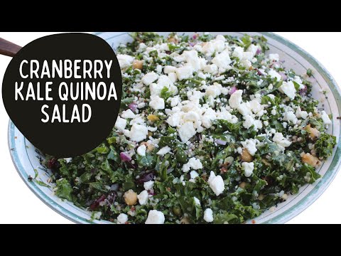Cranberry Kale Quinoa Salad Recipe - Super Easy and DELICIOUS! A New Favorite