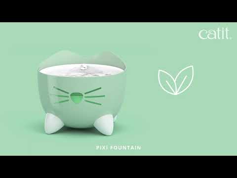 Catit Pixi išmanusis vandens fontanas, katėms, 2 l | žalios spalvos video