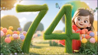 71 to 80 | Numbers Song | Learn Numbers with Grass | Kids Rhymes | Kids Learning Video