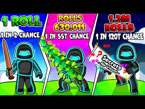 Rolling The Rarest Swords In Roblox Dungeon Rng