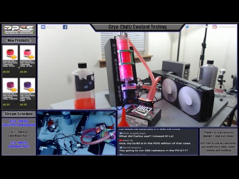 Builder's Club Live Show - Cryo-Chillz Coolant Testing