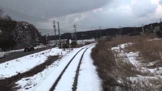 のと鉄道「前面展望」 NT200「花咲くいろは」田鶴浜駅~笠師保駅