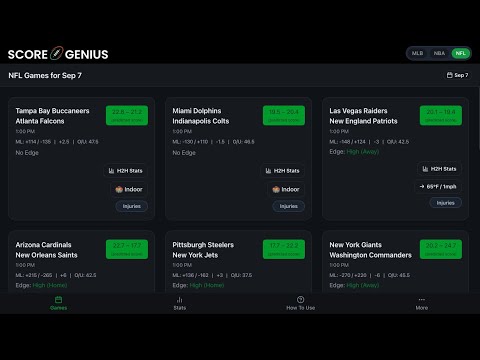 ScoreGenius: Game Predictions