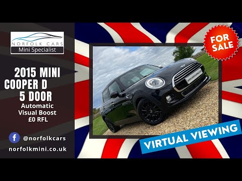 2015 Mini Cooper Diesel 5 Door Auto Midnight Black