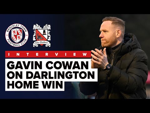 INTERVIEW: Gavin Cowan on Brackley Town 1-0 Darlington