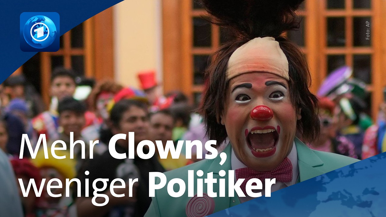 Clowns in Lima: Warum sie sich für mehr Lachen und weniger Politiker einsetzen