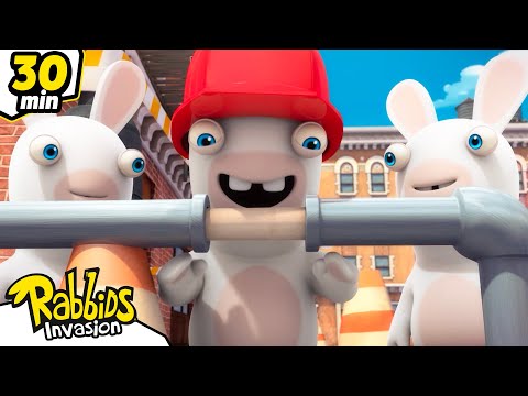 Are Rabbids finally... intelligent?! 🧠😂 | RABBIDS INVASION 🐰 | 30mn Compilation | Cartoon for kids