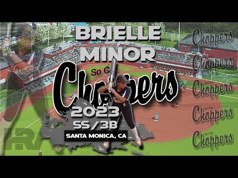 2023 Brielle Minor Shortstop and Third Base, Softball Skills Video - So Cal Choppers