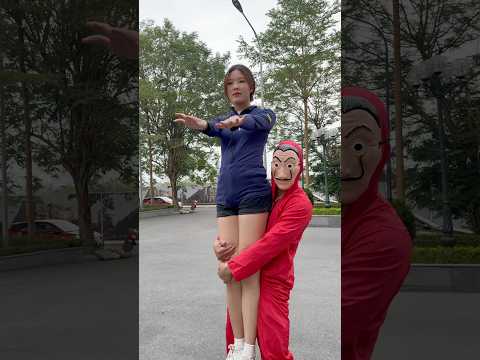 Money Heist vs Police 83 #moneyheist #parkour #police #escape #shorts #cpider98