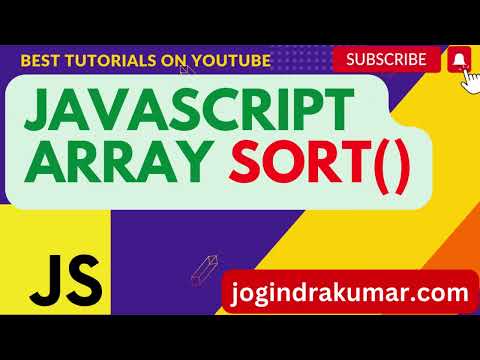 Sort Array Method Javascript Tutorial Html Css Javascript Array Method Sorts By Alphabet
