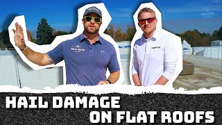 Roofing Inspection | Hail Damage On Flat Roof