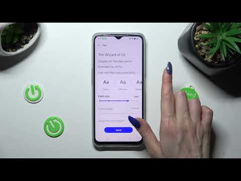 Manage Display Settings on OPPO A77s - Change Font Style