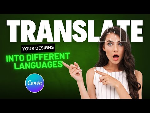 TRANSLATE Your TEXT and  Designs Into Different LANGUAGES With Canva | Canva Tutorial
