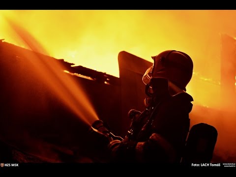 Požár domu v demolici, Ostrava-Kunčičky