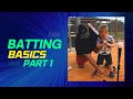 Batting Basics 1 Teaching Young Players How To Bat Hitting A Baseball For 3 4 5 6 Year Olds