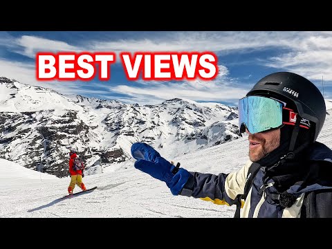 Unbelievable Mountain Views Snowboarding in Valle Nevado, Chile