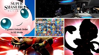 Super Smash Bros. Ultimate - Unlocking All Characters in order in VS Mode