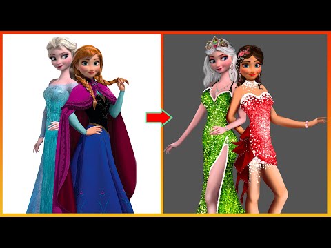 Frozen: Elsa Anna Glow Up - Disney Princesses Transformation