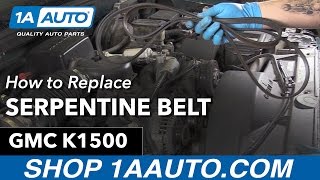 How to Replace Serpentine Belt 90-99 GMC Sierra K1500