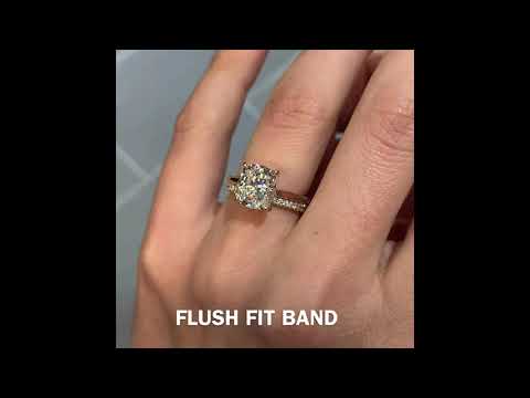 3 ct Cushion Diamond Rose Gold Solitaire Ring