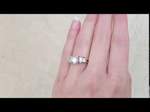 1 Ct. Round and Marquise Wedding Ring Wrap -TB-WRAP-0005 - TwoBirch