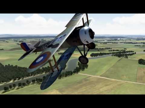 18 Nieuport 28 C1 demo flight in