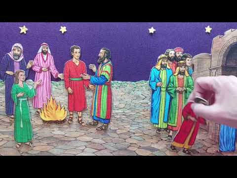 Jesus wird gekreuzigt / Petrus verleugnet Jesus