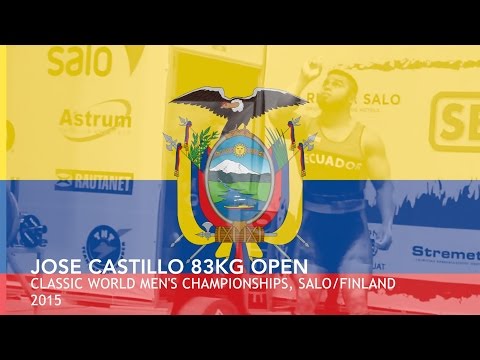 NEW IPF WORLD RECORD TOTAL!!! JOSE CASTILLO 83 kg - 787,5 kg #‎WCPC‬
