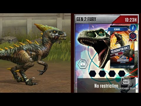 Gen 2 Fury VELOCIRAPTOR GEN 2 Unlock|| Jurassic World The Game|| Jurassic Gaming