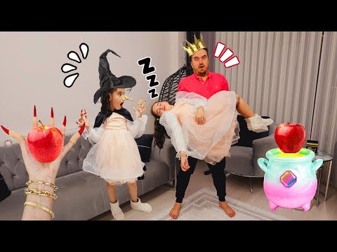 ELİF CADI SİHİRLİ ELMA GETİRDİ !! ELİF YEDİ DERİN UYKUYA DALDI !! ELİF SAKIN YEME !!