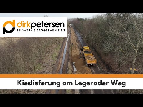 Ausbau des Legerader Wegs in Risum-Lindholm | Kieswerk Dirk Petersen