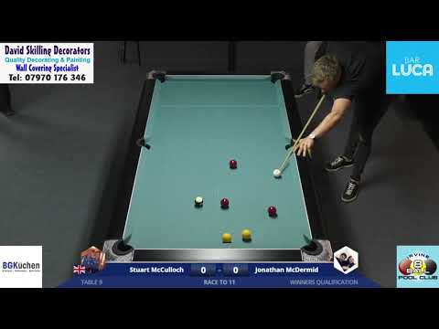Ayrshire Open Winners Qualification (Table 9 Irvine) - Stuart McCulloch v Jonathan McDermid