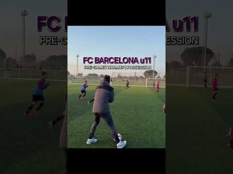 FC Barcelona u11: pre-game | warmup | possession #academy #soccer #football #training #fcbayern #u11