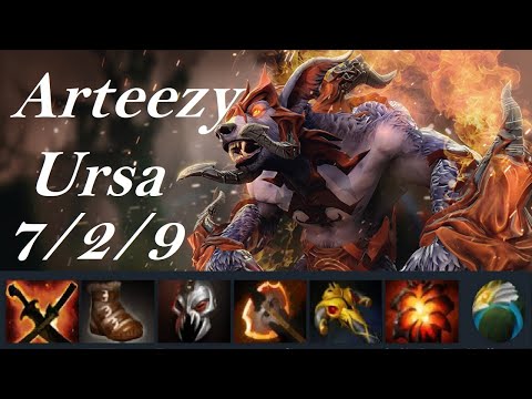 Arteezy offlane Ursa - i like that Battle Fury build, GPM667 - EG vs BA Full Game3 - Birmingham