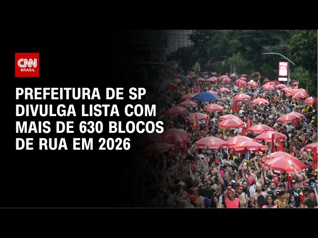 Carnaval 2026: Veja programação completa dos blocos de rua de São Paulo | CNN 360°