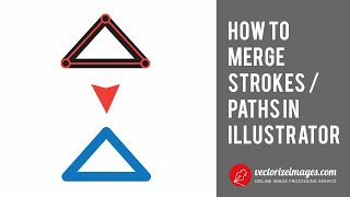 How to Merge Strokes / Paths in Illustrator (15 seconds Tutorial)
