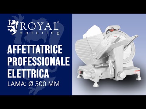 Affettatrice professionale elettrica Royal Catering RCAM-300EXPERT | Presentazione del prodotto