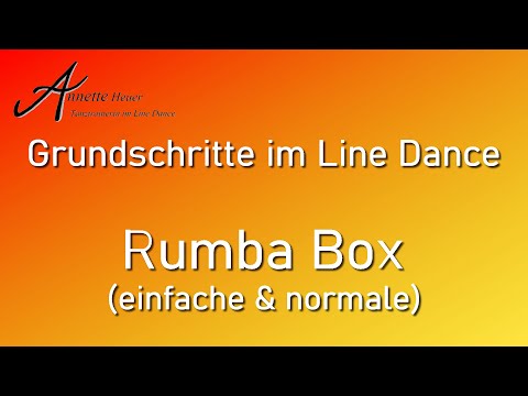 Grundschritte im Line Dance - Rumba Box (einfache & normale)