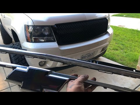 INSTALLING NEW EBAY GRILL ON MY SUBURBAN❕