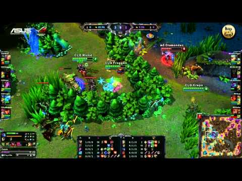 (HD206) Kings of Europe Final - M5 vs CLG.eu - game 1 - League Of Legends Replay [FR]