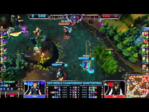 SHR vs EDG   S4WC Quarterfinals, Game 1   Season 4 Worlds   Star Horn Royal Club vs Edward Gaming VO