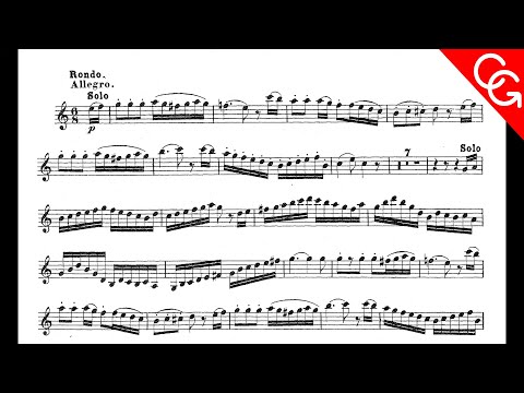 W.A.MOZART Clarinet Concerto K622 (Live) - Rondò. Corrado Giuffredi, clarinet